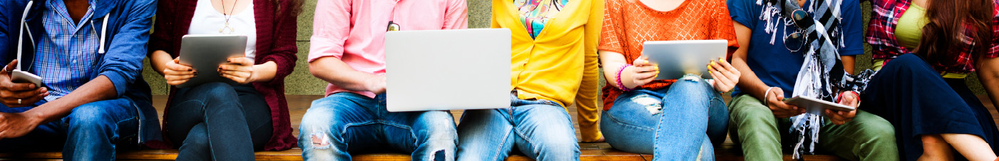 Students working